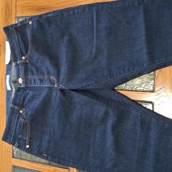 LOFT Curvy Skinny Dark Indigo Jeans - Picture 2 of 6